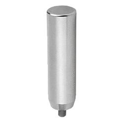 Cylindrical grips revolving stainless steel (K1000)