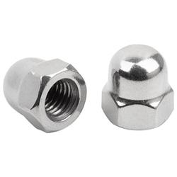 Hex cap nut high style DIN 1587 steel or stainless steel (K1800)