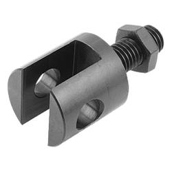 Clevises with screw steel or stainless steel (K0397)