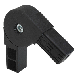 Square tube connectors two-way swivel (K0625)