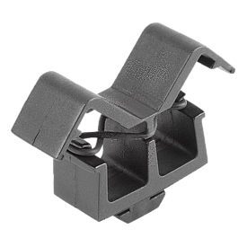 Cable clips with T-slot key, Form B (K1280)
