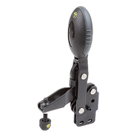 Vertical antistatic toggle clamps with straight foot and adjustable clamping spindle (K0663)