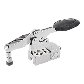 Toggle clamps horizontal stainless steel with safety interlock and force sensor (K1463)