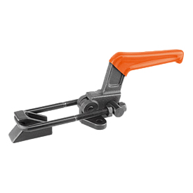 Toggle clamps latch horizontal heavy-duty with catch plate (K0081)