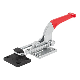 Toggle clamps latch horizontal heavy-duty with catch plate (K1268)