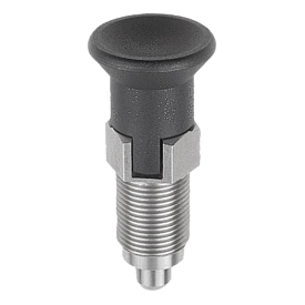 Indexing plungers - Premium with cylindrical pin, Form C (K0736)