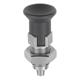 Indexing plungers - Premium with tapered pin, Form D (K0736)