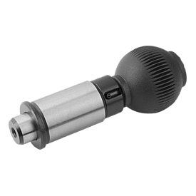 Precision indexing plungers with straight indexing pin, Form B, lockable (K0361)