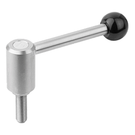 Tension Levers in stainless steel with external thread, 0 degrees (K0109)