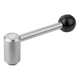 Tension Levers in stainless steel with internal thread, 0 degrees (K0109)