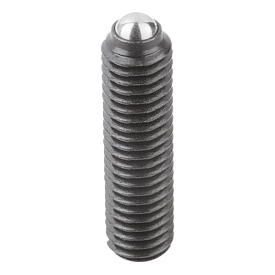 Spring plungers with slot and ball, long version, standard spring force (K0309)
