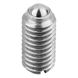 Spring plungers with slot and ball, standard spring force (K0310)