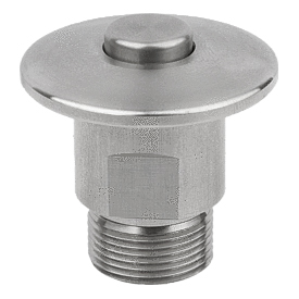 Push button latches stainless steel, Form A, with head (K1562)