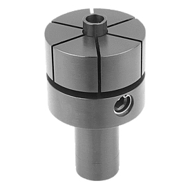 Mandrel collets with side lock, Form B with shaft for holding in lathe chucks (K0643)