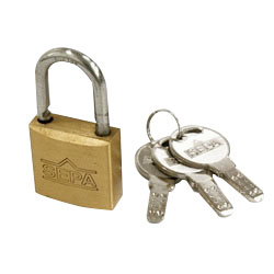 Dimpled Padlock Different Key Number