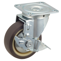 Flat Mounted Plate Type Castors 420S / 413S Wheel Diameter 100-150mm 413S-CHR150