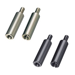 Spacer / round / aluminium / nickel-plated / external thread, internal thread / BRL-KE BRL-360KE