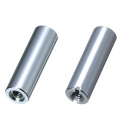 Spacer / round / steel / chromated / two-sided internal thread / ARF-E