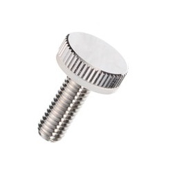 Brass Knurled Knob (Low Head / Built-In Washer) / NB-G-N