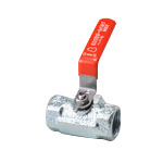 Malleable Mini Ball Valve Made of Malleable Cast Iron (for General Use), Lever Handle Type, 2-Stage Reduced Bore