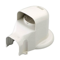 Materials for Air Conditioners, "SLIMDUCT LD Series", Wall Inlet Elbow for Air Conditioner Caps and Ventilating Air Conditioners