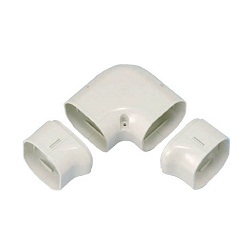 Materials for Air Conditioners, "SLIMDUCT LD Series", Twisted 90° Elbow