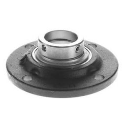 Flanged bearing housing unit, 4 hole, with centering pilot, with radial insert ball bearing