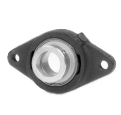 Housing units GLCTE..-FA125, two-hole, plastic housing, radial insert ball bearing with eccentric locking collar, with Corrotect® coating, P seals
