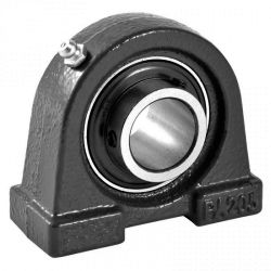 Bearing housings / semi-circular / Press fit / short version / lubrication port / radial insert ball bearings / UCPA-J UCPA208-J7
