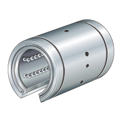 Linear ball bearings / KBO..-PP-AS / open design / sealed on all sides / relubrication facility / corrosion-resistant design possible