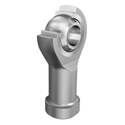 Corrosion-Resistant Rod End, with Internal Left-Hand Thread, Maintenance-Free, PTFE-Film Sliding Layer, Open Design