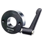 Set collars / stainless steel, steel / wedge clamping / clamping lever, double cross thread / SCK-N2