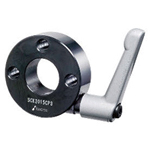 Set collars / stainless steel, steel / wedge clamping / clamping lever, triple cross hole / SCK-P3 SCK1615SP3O