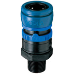 Joplax W Series (for Use with water Pipes), Socket (Fluorine Rubber Specification), Male Thread Type TSV-2NR