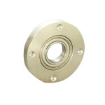 Bearing housings / round flange / counterbore, internal thread / deep groove ball bearing / steel / nickel-plated / BCM BCM-6201ZZ
