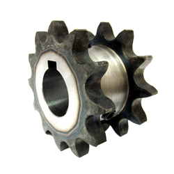 35SD Single Double Sprocket, Semi-F Series, Shaft Hole Machining Completed (New JIS Key) 35SD17D13F