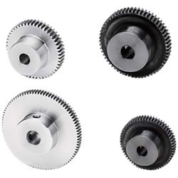 Spur gear / steel / module 0.8 S80S60BF-0806-H-12