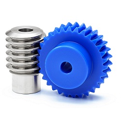 Worm Wheel m0.5 Blue (Polyacetal)