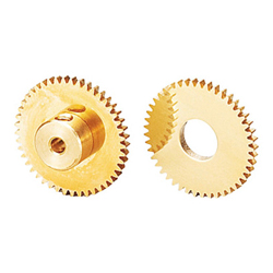 Spur gears / module 0.5 / brass / inside diameter selectable / S50B-A S50B60A-0208