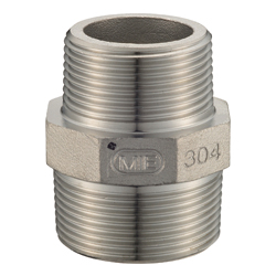Stainless Steel, Threaded Pipe Fitting, Hex Reducing Nipple [SNR] SCS13A-SNR-1/2B-3/8B