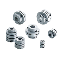 Servo couplings / clamping set, key / 1 disc, 2 discs / body: aluminium / SFC / MIKI PULLEY