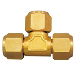 Copper Pipe Tee Fittings for Flared Copper Pipes, Refrigerant Type