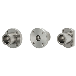 Shaft holders / Circular flange, flattened on both sides / one-piece / rear mounting STHXC10