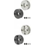 Set collars / stainless steel, steel / double threaded pin / cross hole SSCMW12
