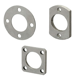 Spacer washers for linear ball bearings with flange