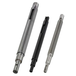Motor shafts / stepped on one side / double stepped on one side / machining selectable