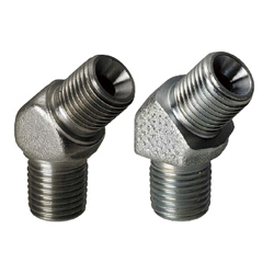 Fitting for Hydraulic Pressure / Water Pressure, 45° Elbow Type, Male Thread for Both PT / PF, -45° Elbow / Female- YCWPF33F