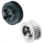Timing belt pulleys with keyless bushings / T10 / flanged pulley deselectable / aluminium, steel / TTL