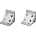8 Series (Groove Width 10 mm) - for 2-Row Grooves - Extruded Extra Thick Bracket, 8-Mounting Hole Type