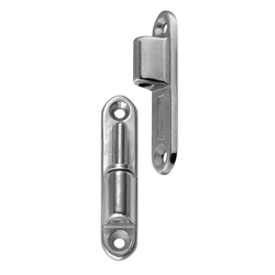 Corner hinges, plug-in / conical countersinks / stainless steel / barrel polished / MISUMI